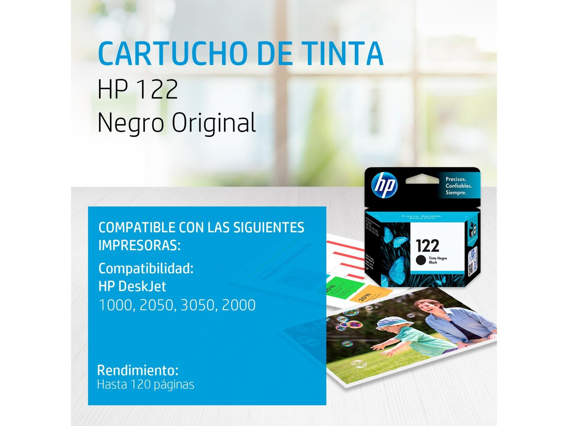 CARTUCHO DE TINTA HP 122 NEGRO (CH561HL) 2050/3050